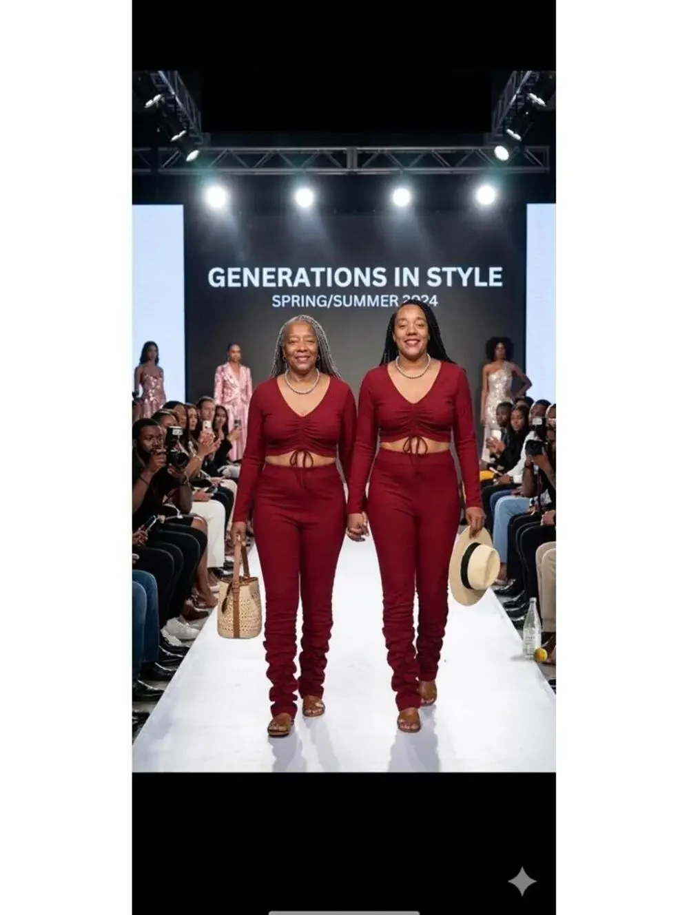 Matching RED Two-Piece Ruched Lounge Set